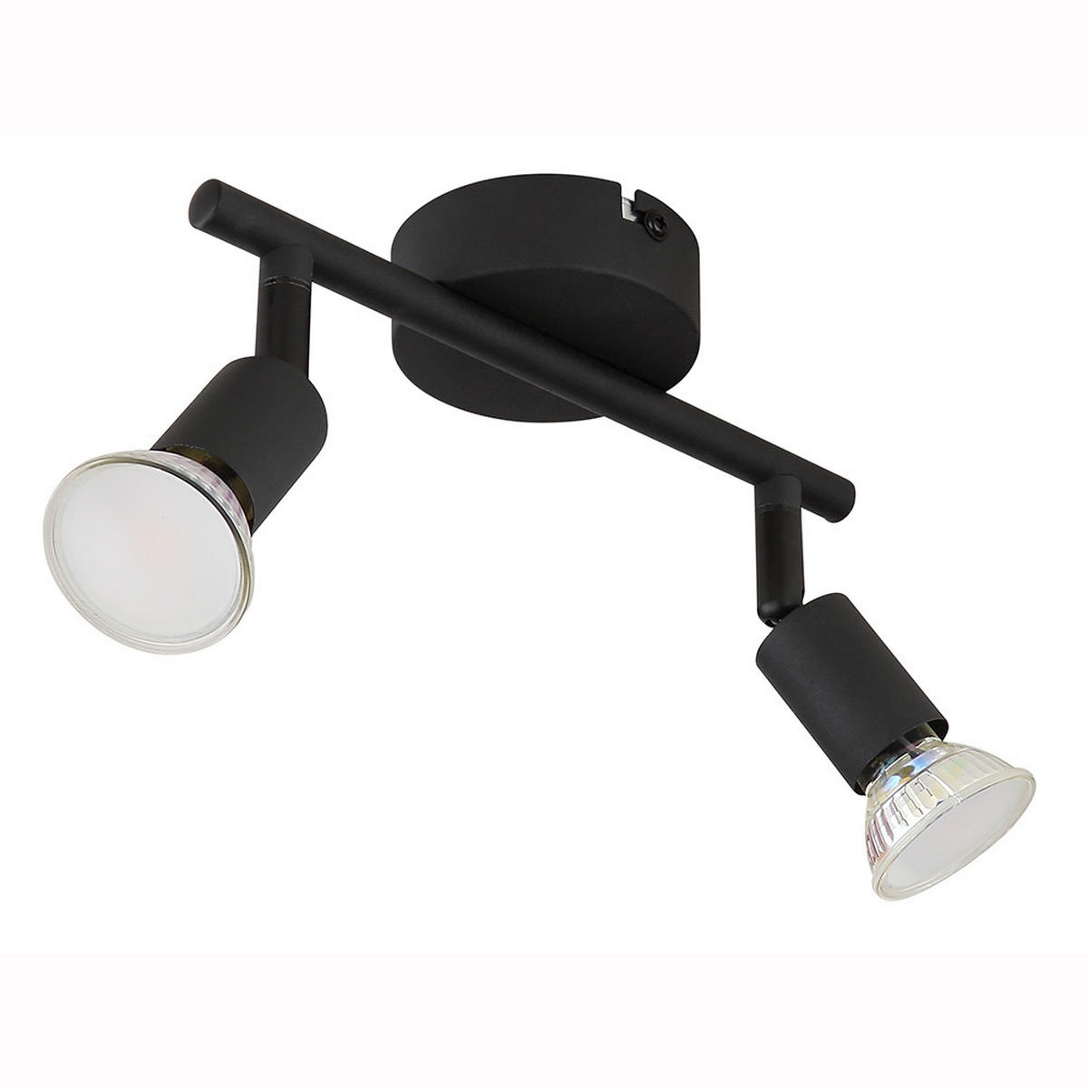 LED DECKENLEUCHTE Metall Schwarz - Schwarz, Metall (22/8/12.5cm) - Globo Lighting
