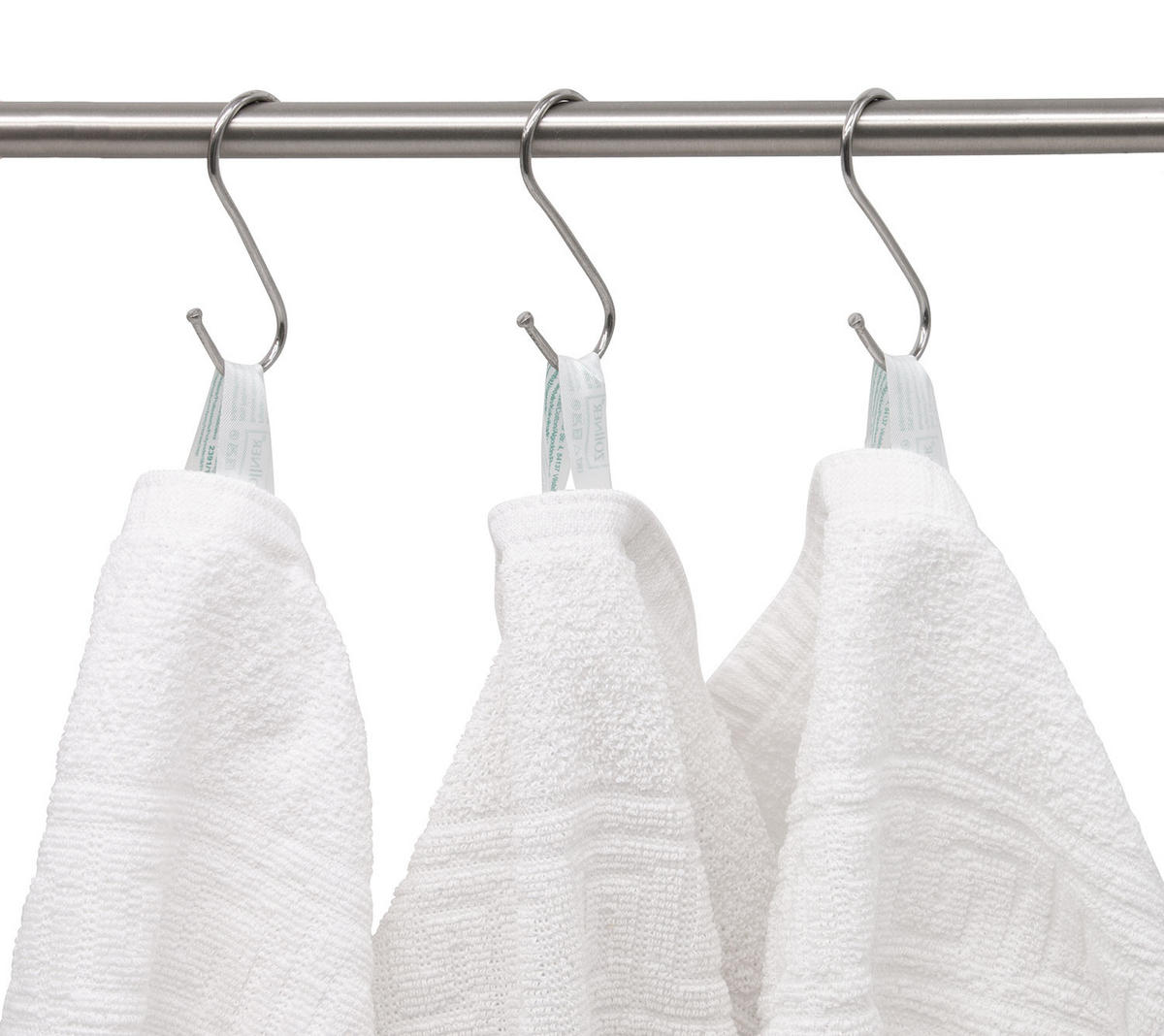HANDTÜCHER, 10er-Set, 50x100 cm, 80% Baumwolle, 20% Polyester, Weiß - Weiß, Naturmaterialien (50/100cm) - Zollner