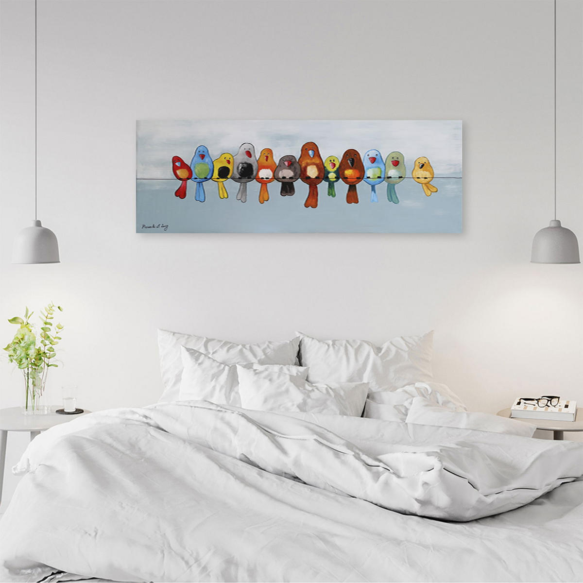 KUNSTDRUCK Bunt 150/50 cm - Multicolor, Textil (150/50cm) - KUNSTLOFT