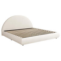 POLSTERBETT aus Schleife 180x200 cm in Weiß mit Stauraum & Lattenrost - Weiß, Textil (180/200cm) - Modfu