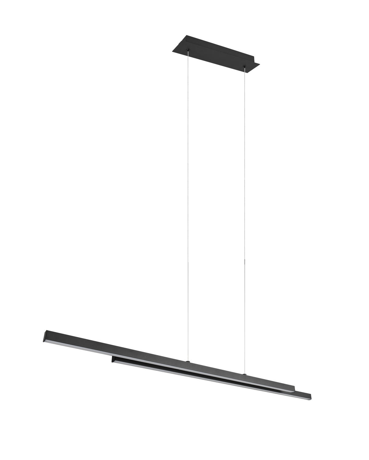 HÄNGELAMPE ODIO - Schwarz - 0/0/150 cm - Schwarz, Metall (110/110/150cm) - Trio Leuchten