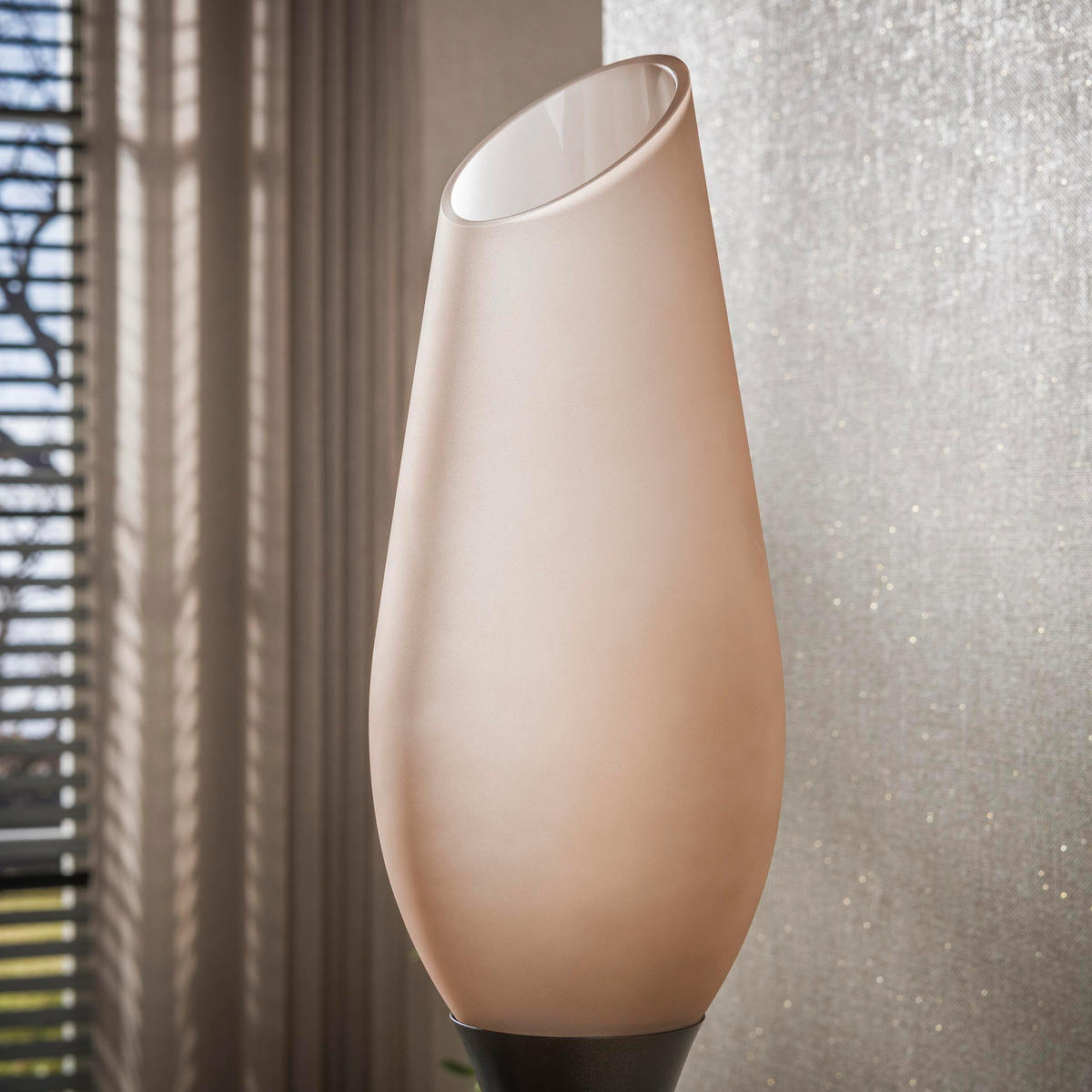 STEHLEUCHTE Cocoon Braun 35/35/168 cm - Braun, Glas (35/35/168cm) - Hoyz Collection