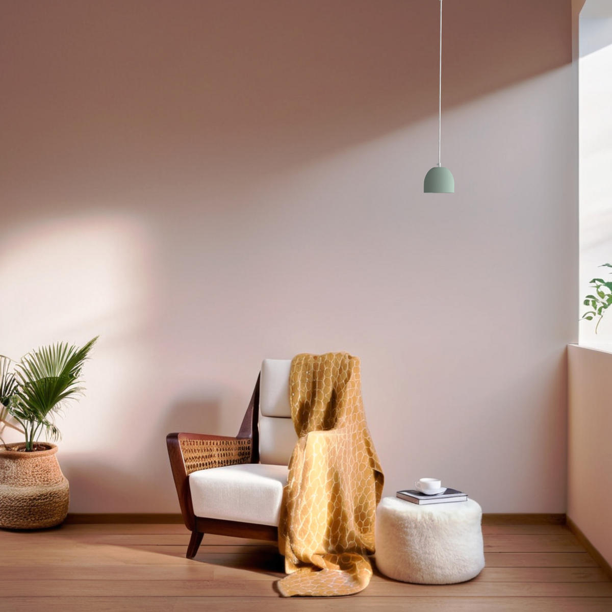 HÄNGELEUCHTE - Grün, Metall (10/8/120cm) - Lumicom