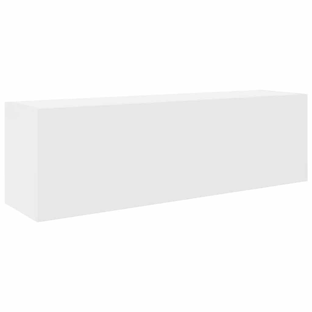 BAD-WANDSCHRANK Weiss 100/25/30 Cm Holzwerkstoff - Weiß, Holzwerkstoff (25/30/100cm) - vidaXL