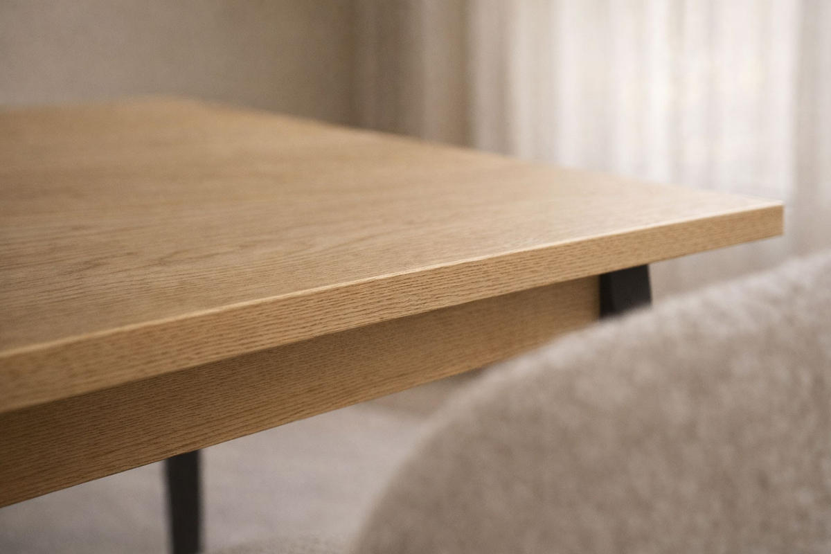 ESSTISCH Mond Eiche Baltic / anthrazit 160-200 / 90 / 75,5cm - Eichefarben/Anthrazit, Holz/Holzwerkstoff (90/200/75cm) - Feldmann-Wohnen