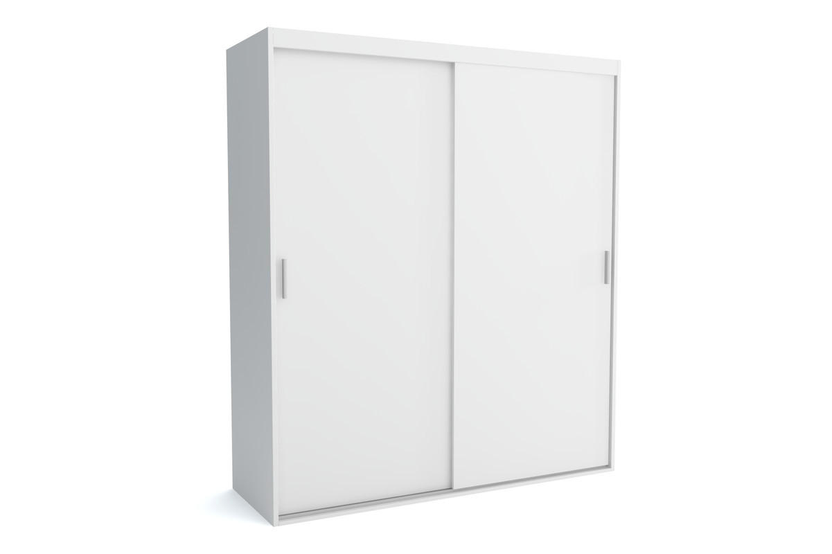 Furnlux Kleiderschrank Weiß 160x205x60 cm