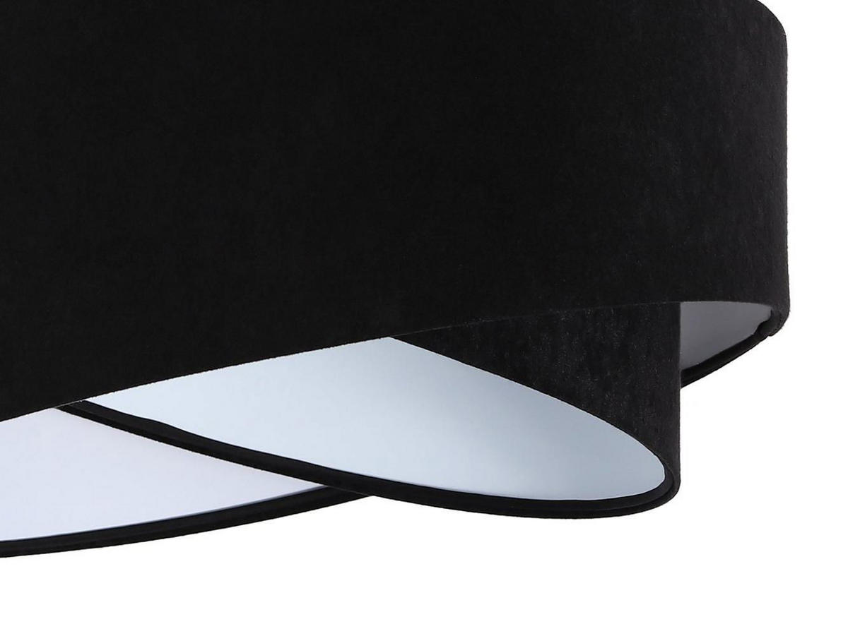 HÄNGELEUCHTE Schwarz 50/23 cm - Weiß, Kunststoff (50/1.3/23cm) - ONZENO