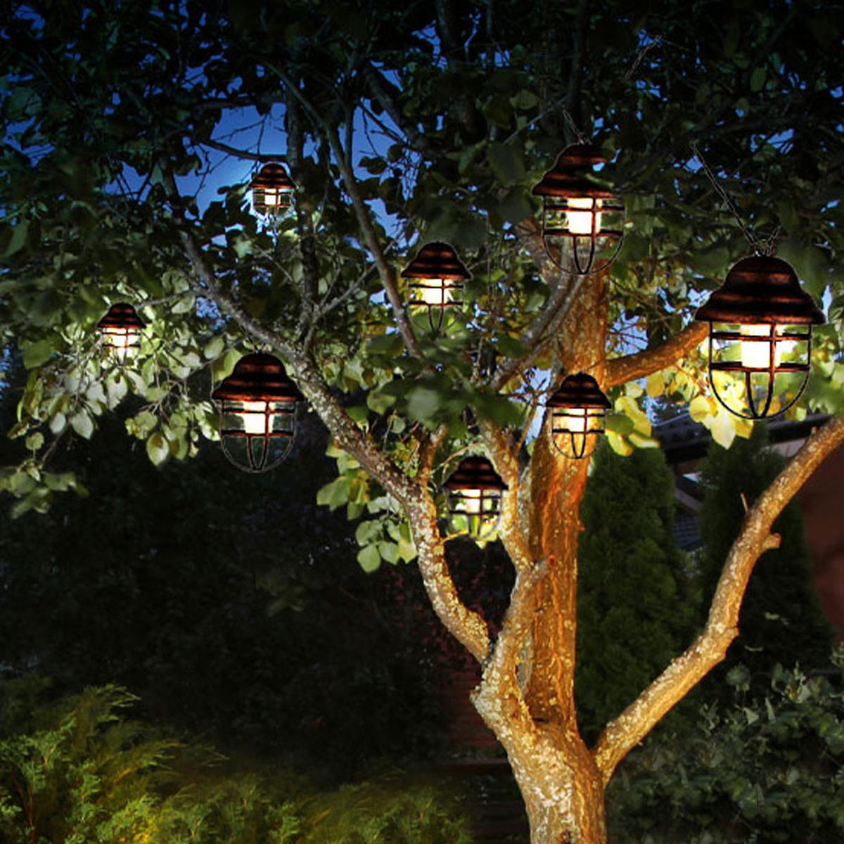 LED AUSSENLEUCHTE Rostoptik Braun - Braun, Metall (430/8/11cm) - Globo Lighting