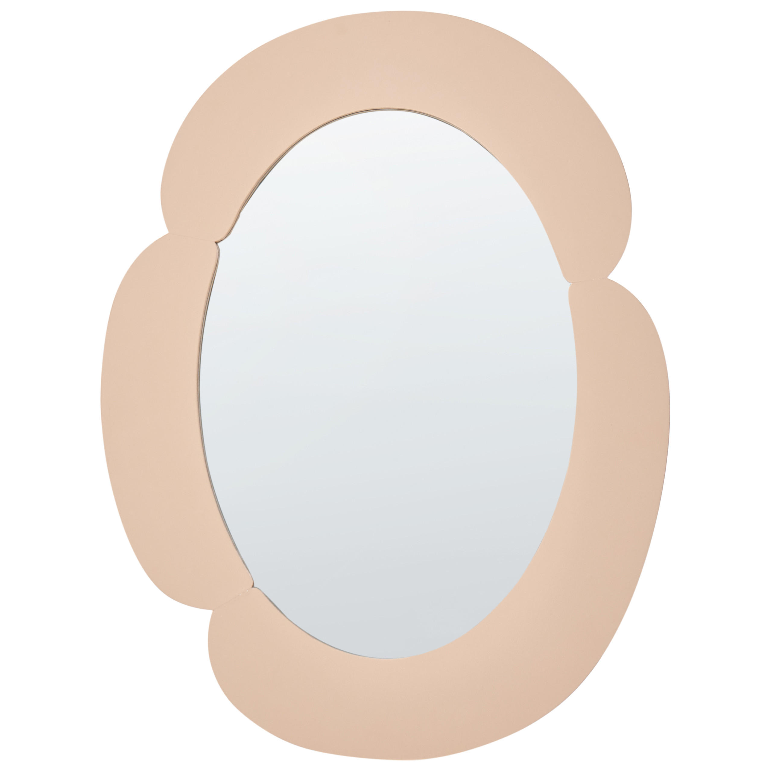 WANDSPIEGEL 60/80 cm Beige Alvena - Beige, Holzwerkstoff (60/80/2cm) - Beliani