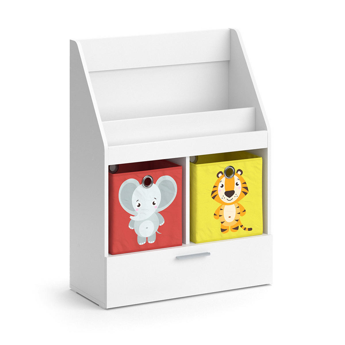 DĚTSKÁ POLIČKA Luigi Bílá - bílá, kompozitní dřevo (72/96.2/31.2cm) - Vicco