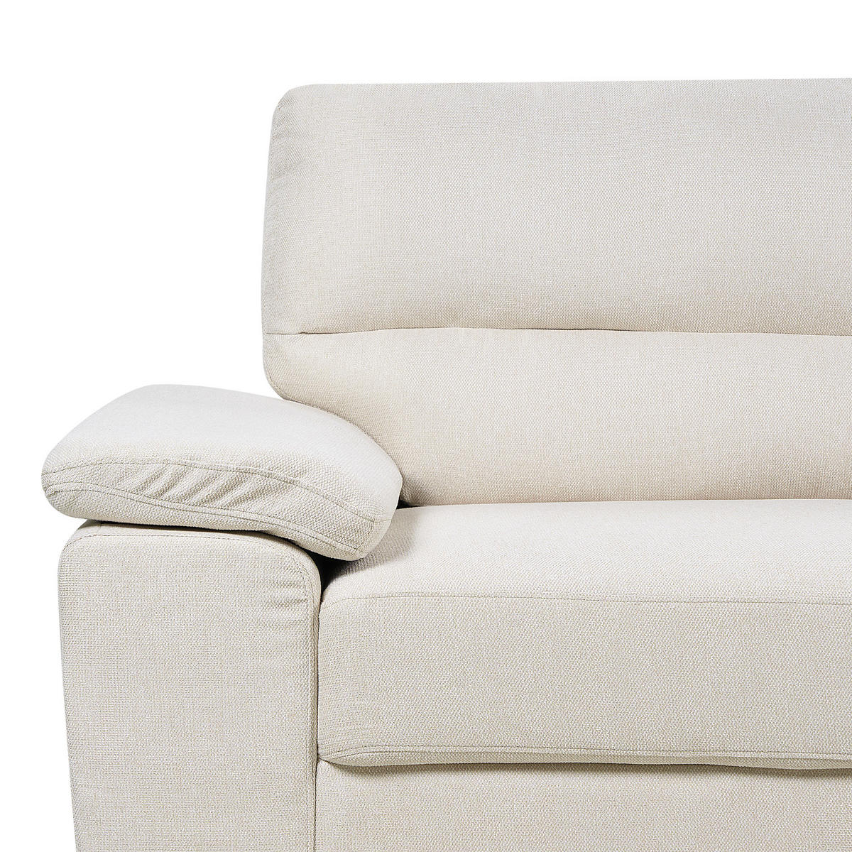 3-SITZER-SOFA hellbeige Vogar - Beige, Textil (195/90/74cm) - Beliani