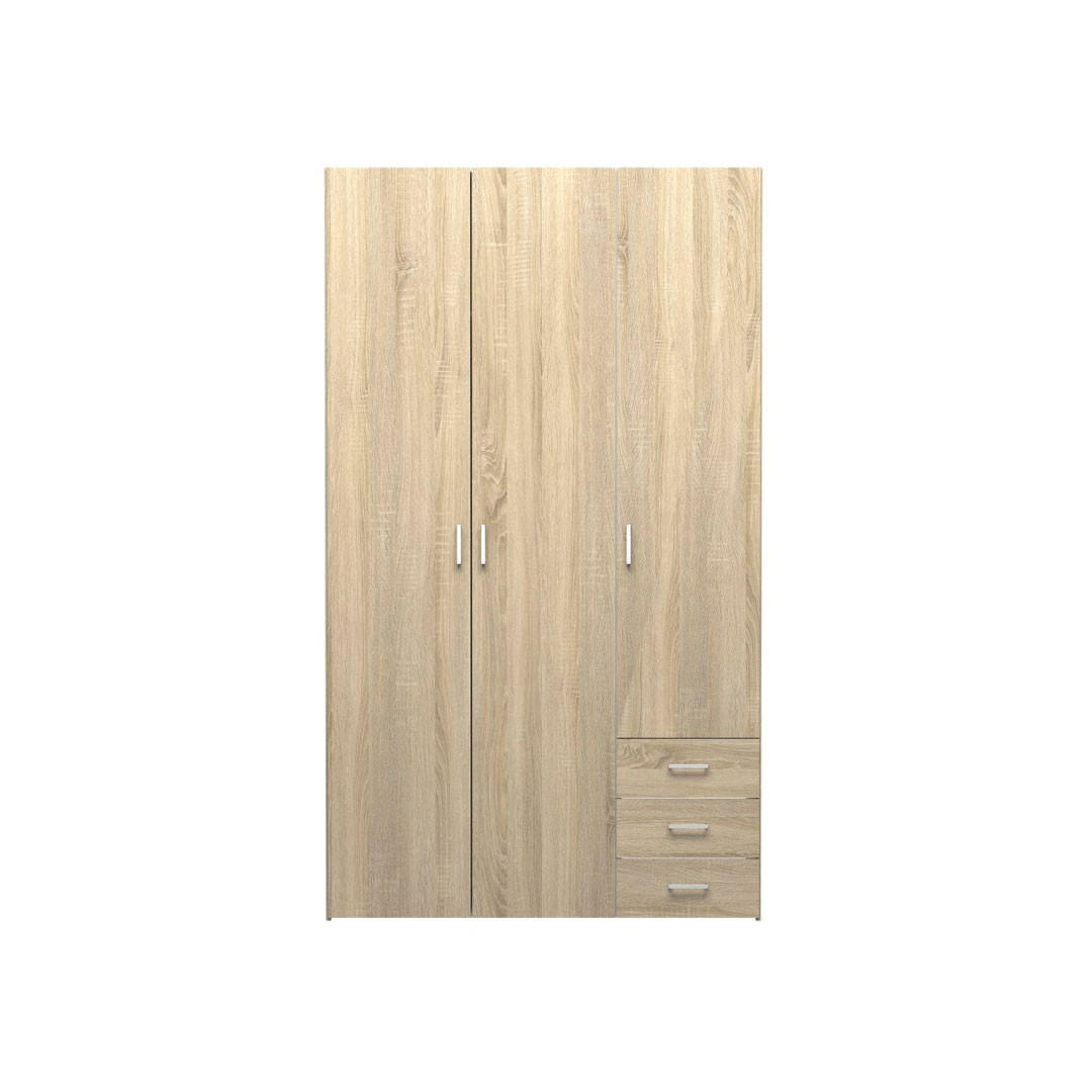 KLEIDERSCHRANK Spell Eichefarben 115/50/200 cm - Eichefarben, Holzwerkstoff (115/200/50cm) - ebuy24