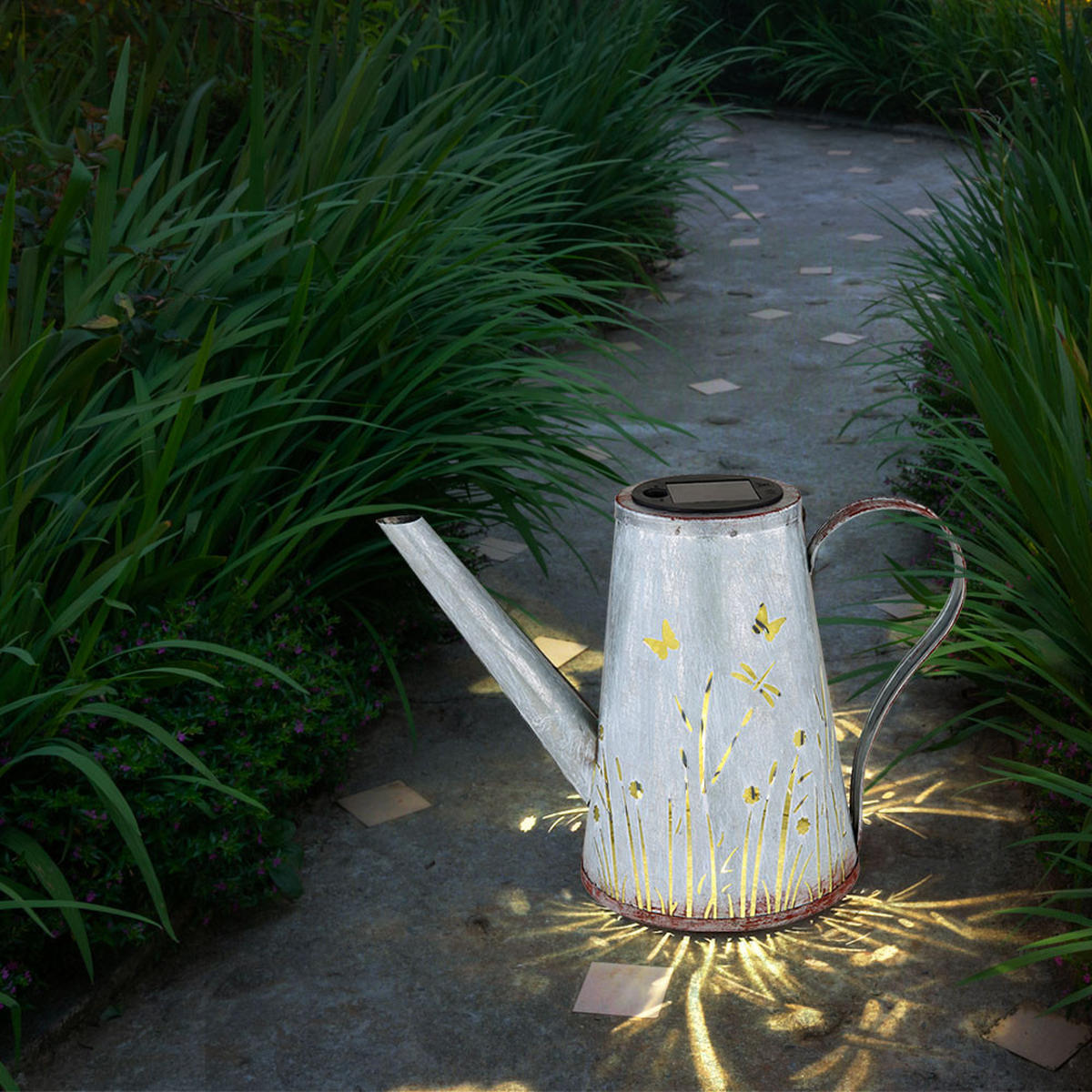 LED AUSSENLEUCHTE Metall Blau - Blau, Metall (27/14/19cm)