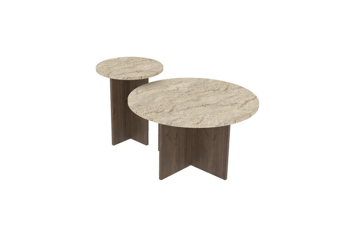 COUCHTISCH private beige - Beige, Holz (70/70/40cm) - Habitat Garten