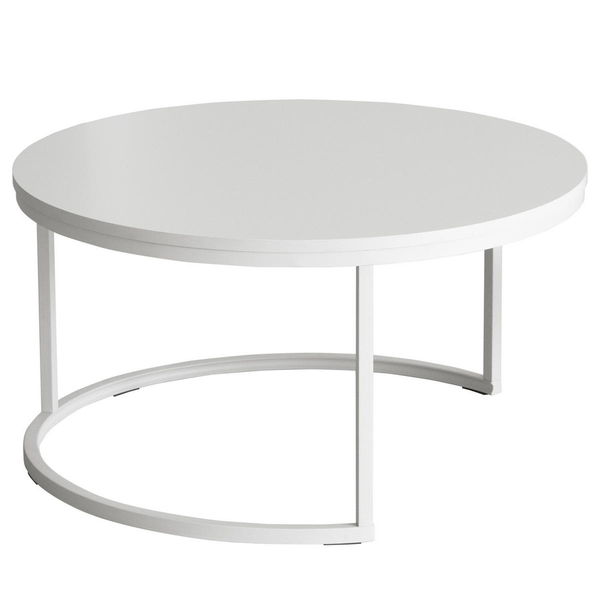 COUCHTISCH 2er-Set - Kaschmir - Beige, Holzwerkstoff/Metall (74/74/40cm) - home24