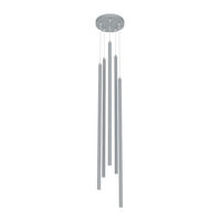 LED-HÄNGELEUCHTE Stelo Komposition - Grau, Metall (16/16/160cm) - Lumicom