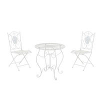 SITZGRUPPE Aldanu weiß - Weiß, Metall - TPFGarden