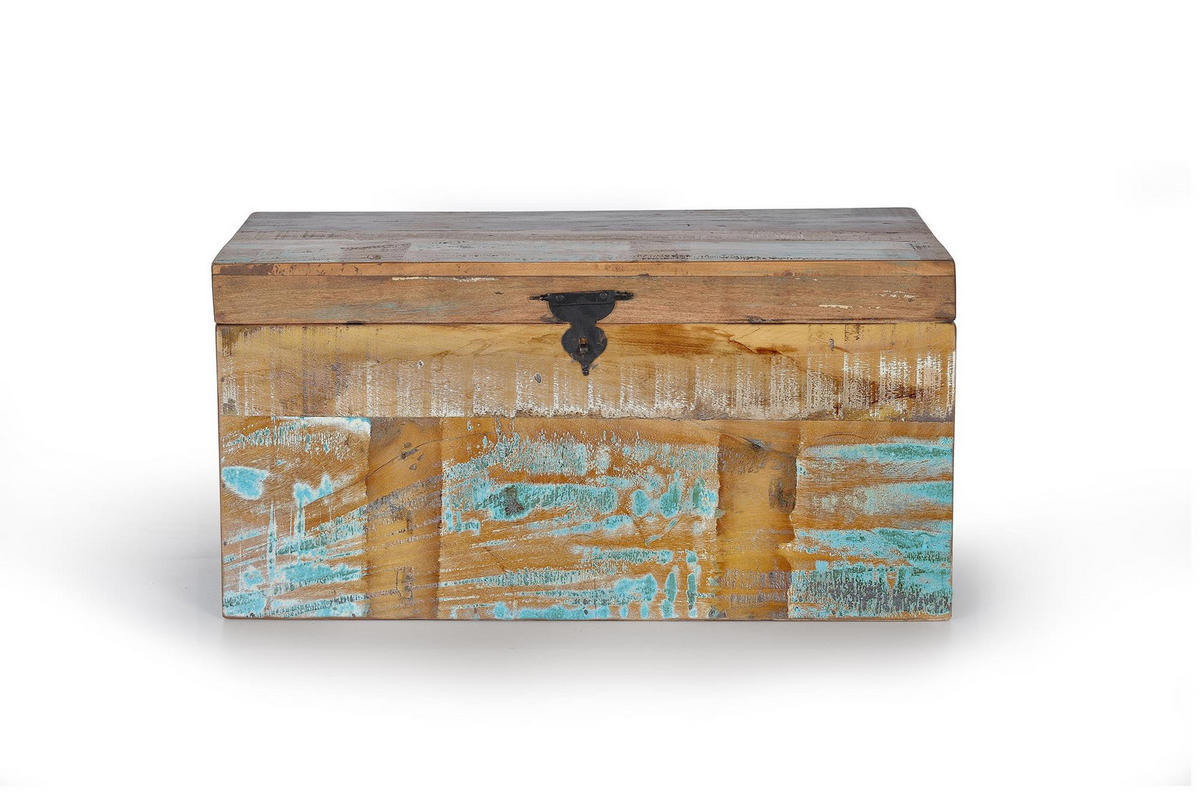 TRUHE aus Mangoholz - Chromfarben, Holz (80/40/40cm) - Giner y Colomer