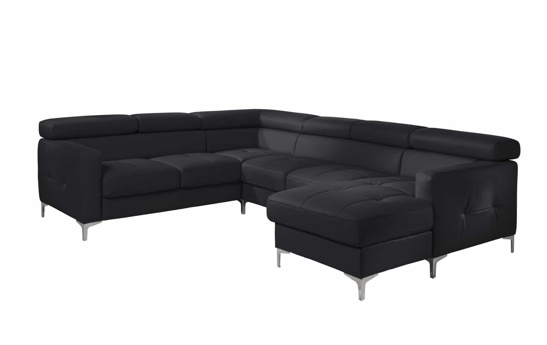 Cotta Wohnlandschaft Schwarz 304x74x240 cm