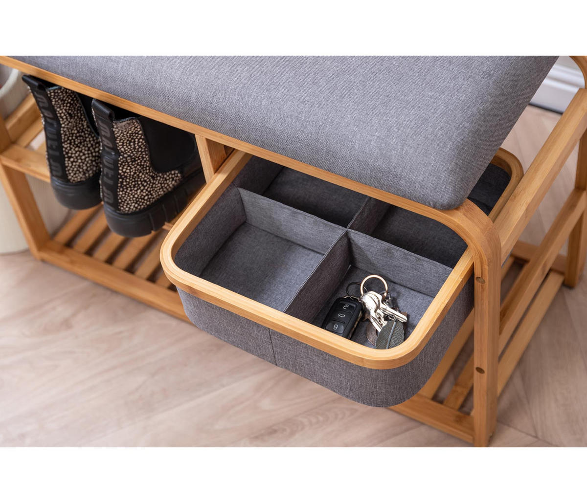 BANK Dure Braun 69.5/30/45 cm - Braun, Holz (30/45/69.5cm) - Leitmotiv