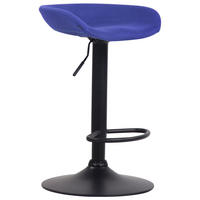 BARHOCKER Filz blau - Blau/Schwarz, Textil/Metall (52/67/43cm) - CLP