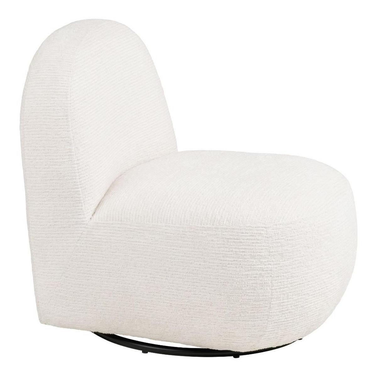 SESSEL, Dina, Cremeweiß, Metall / Polyester, 74 x 67 x 70 cm - Creme, Textil/Metall (74/70/67cm) - ebuy24