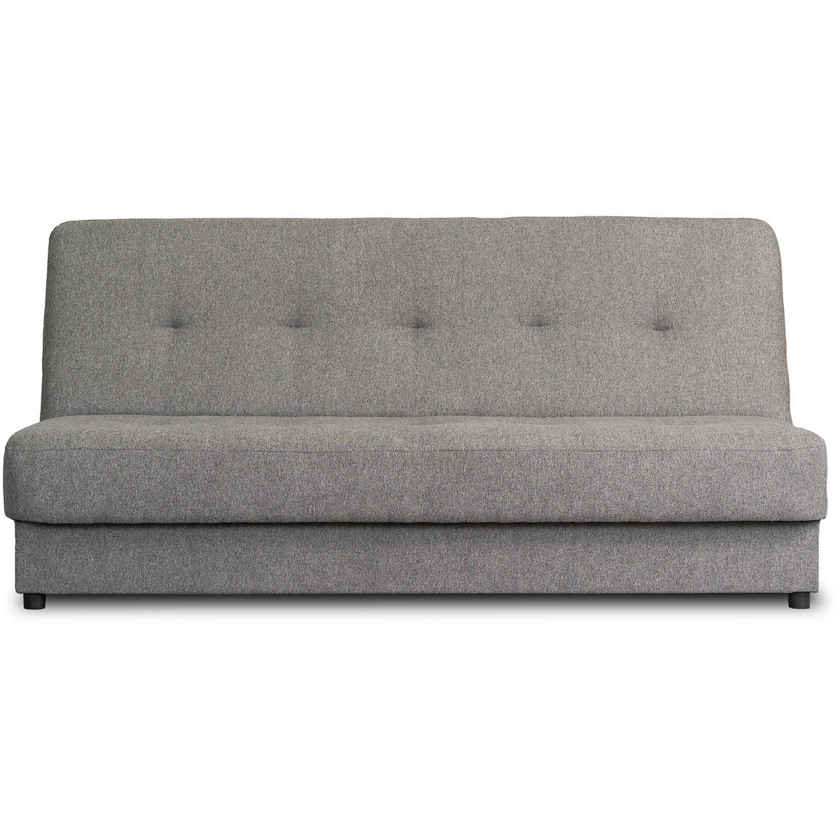 SCHLAFSOFA ARUBA Ausziehbar Grau - Schwarz/Grau, Holz/Textil (188/88/90cm) - makarowski meble