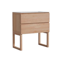 EINZELWASCHTISCH - 80 cmcm x 45 cmcm - Holz, Platte - Naturfarben Hell - TARELO - Naturfarben, Holz (80/88/45cm) - Vente-Unique