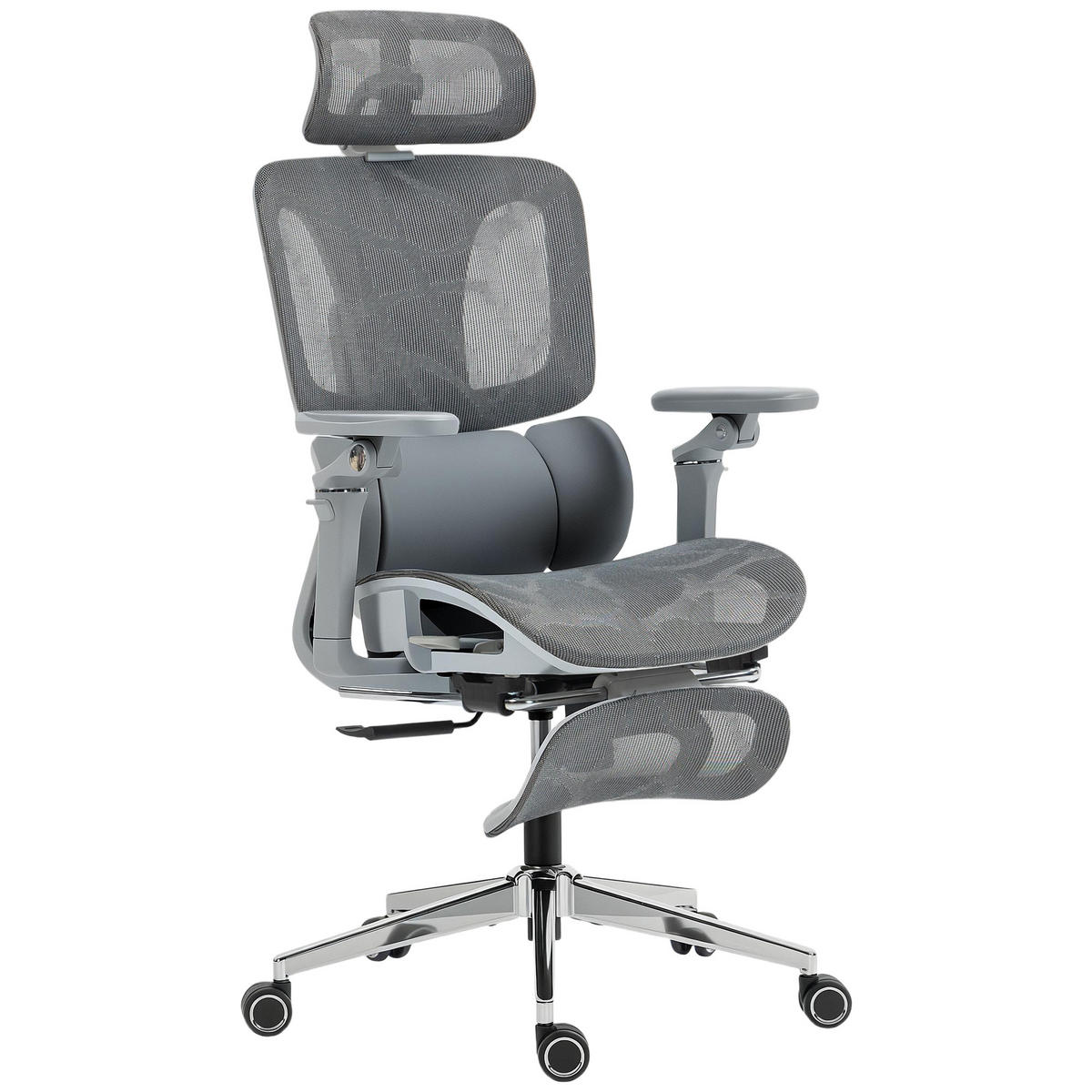 BÜROSTUHL Grau 71.0/67.0/133.0 cm - Grau, Textil (67/133/71cm)