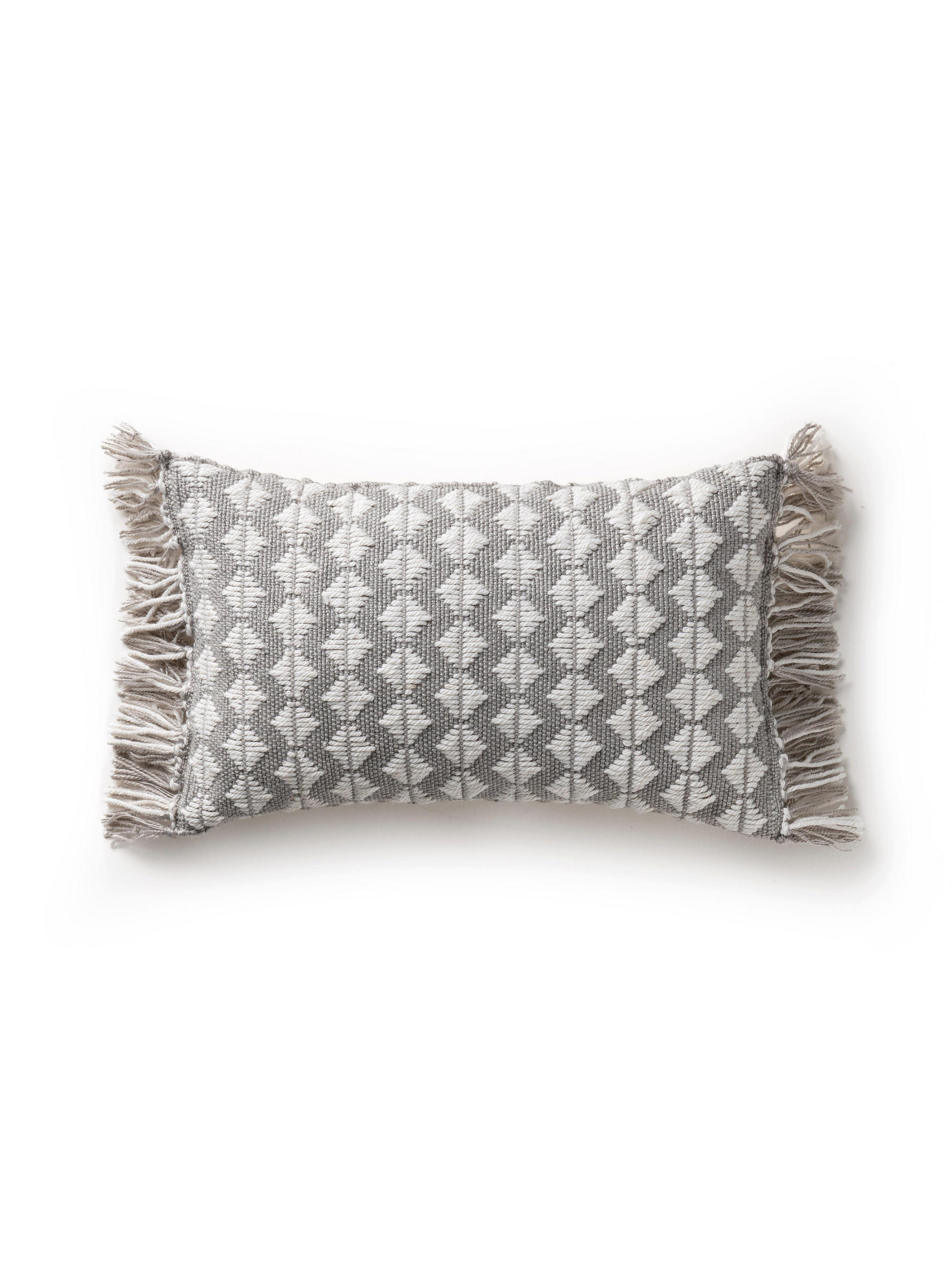 OUTDOORKISSEN Morty Grau 30x50 cm - Grau, Textil (30/50cm) - benuta Pure
