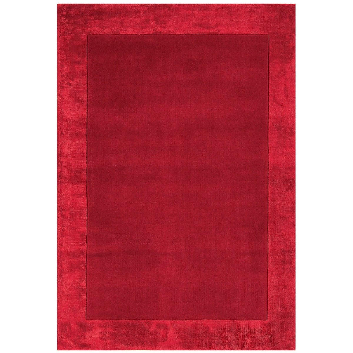 TEPPICH Handgetufteter aus reiner Wolle TOSCA Rot 160 x 230 cm - Rot, Naturmaterialien (160/230cm) - Novatrend