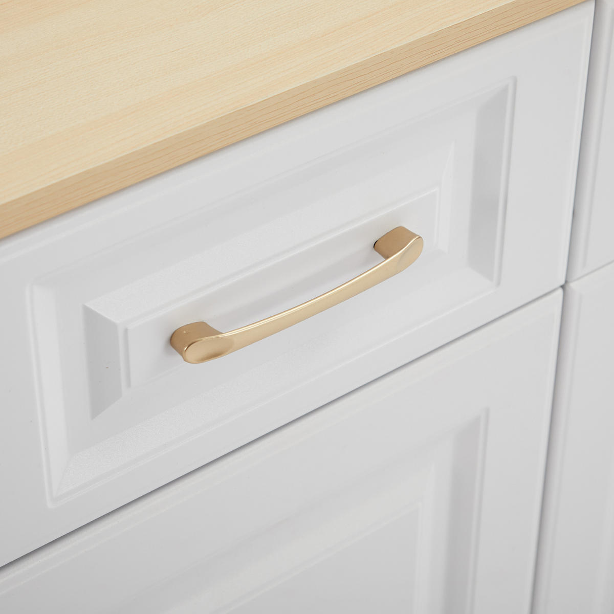 SIDEBOARD in Weiß Buffetschrank mit 4 Scheunentüren und 4 Schubladen für Esszimmer und Wohnzimmer, B140/T40/H75cm - Eichefarben/Weiß, Holzwerkstoff (140/75/40cm) - STILVORA