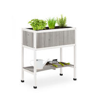 HOCHBEET - Multicolor, Holz/Kunststoff (74/80.5/38cm) - Relaxdays