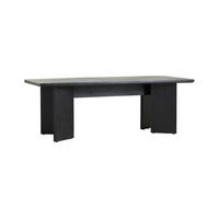 ESSTISCH TISZA Schwarz 100x220x78 cm - Schwarz, Holzwerkstoff (220/100/78cm) - FURNLUX
