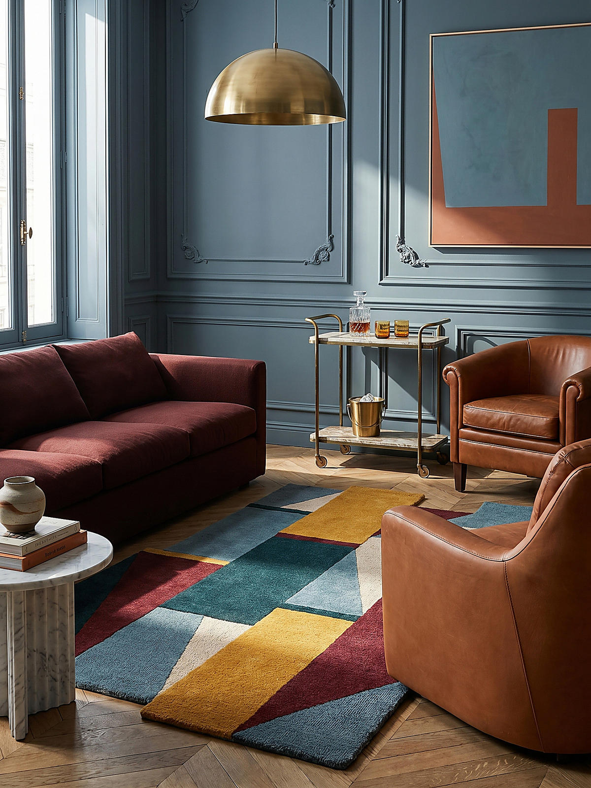 WOLLTEPPICH HALLEIN 120/180 cm - Multicolor, Textil (180/120cm) - KADIMA DESIGN