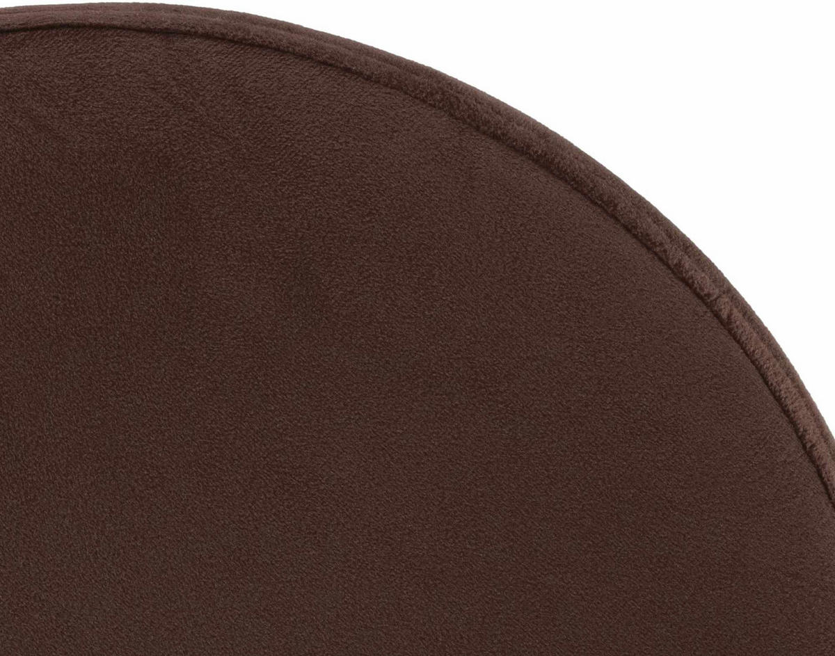 BARHOCKER 2er Set Samt braun - Braun, Textil/Metall (38.5/60/38.5cm) - CLP