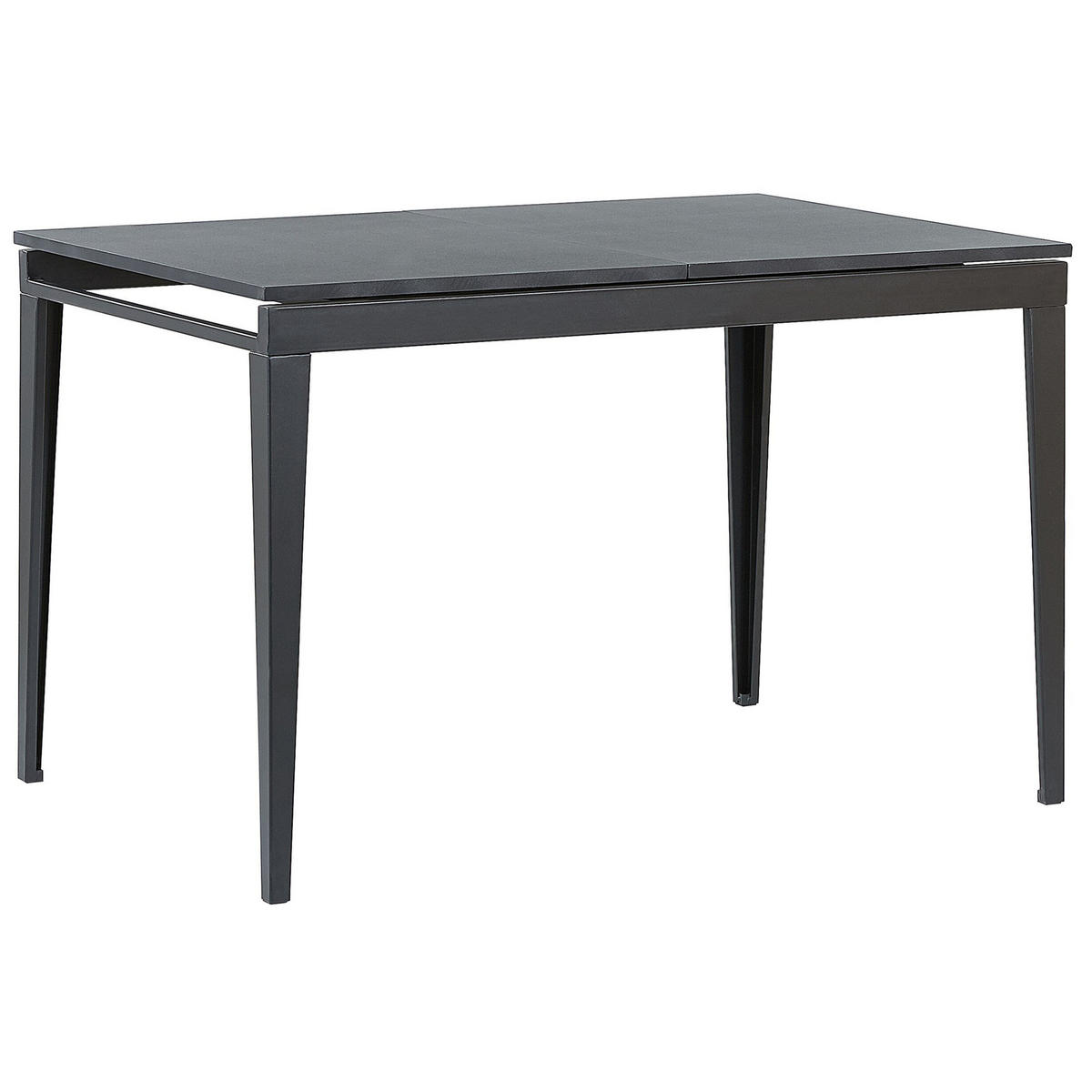 ESSTISCH 120-160/80/77 cm Schwarz Rechteckig Norley - Schwarz, Holzwerkstoff (160/80/77cm) - Beliani
