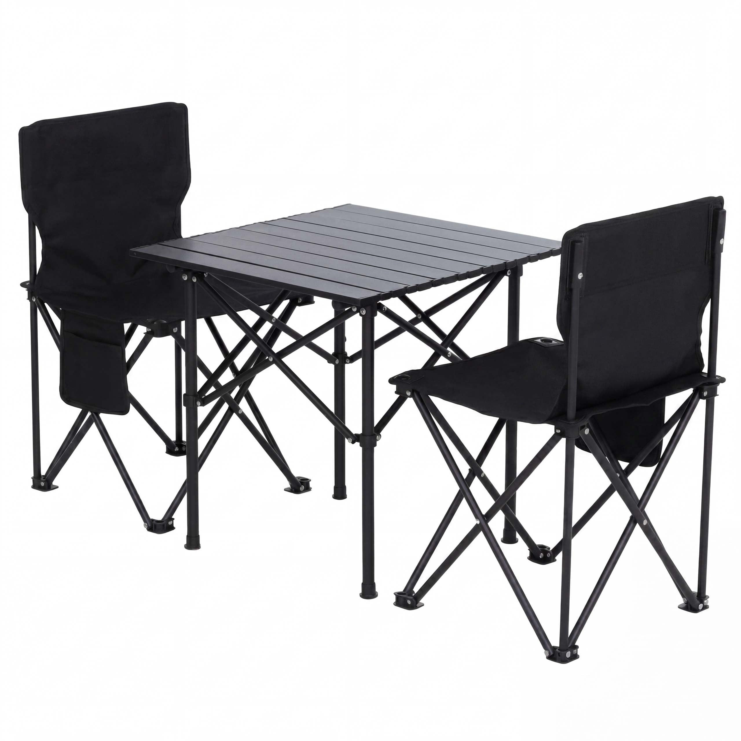 CAMPINGSET Schwarz - Schwarz, Textil (51/65/53cm) - MCW