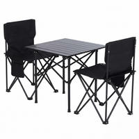 CAMPINGSET Schwarz - Schwarz, Textil (51/65/53cm) - MCW