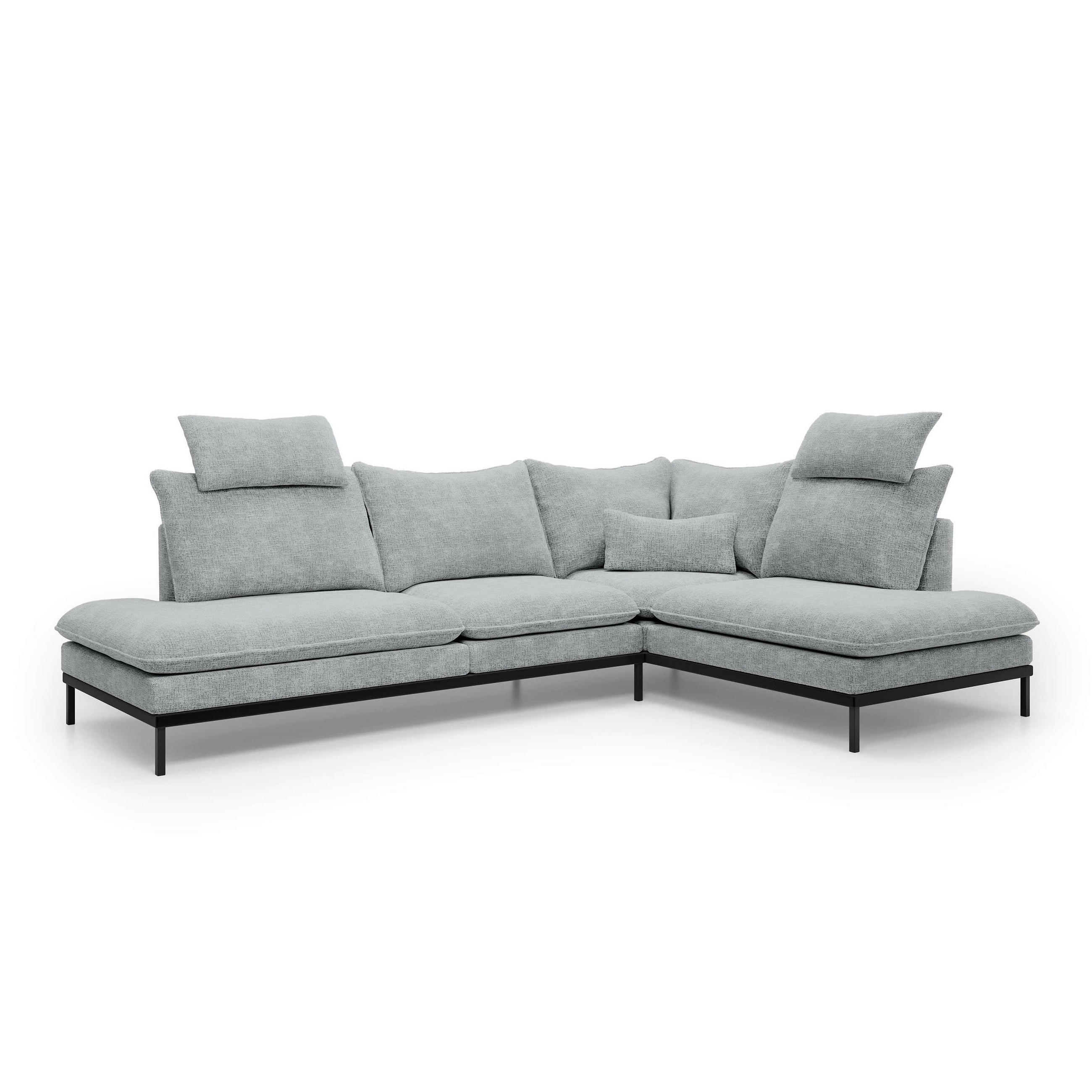 Pillovely Ecksofa Mehrfarbig 293x90x198 cm