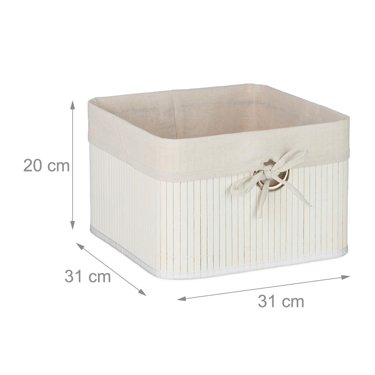 SADA úložných košů - různobarevná, kov/dřevo (31/20/31cm) - Relaxdays