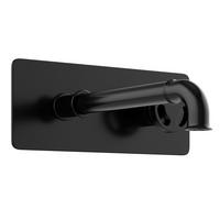 WASCHTISCHARMATUR - 25 cm x 25 cm - metall - schwarz Kazanka - Schwarz, Metall (25/10/25cm) - Vente-Unique