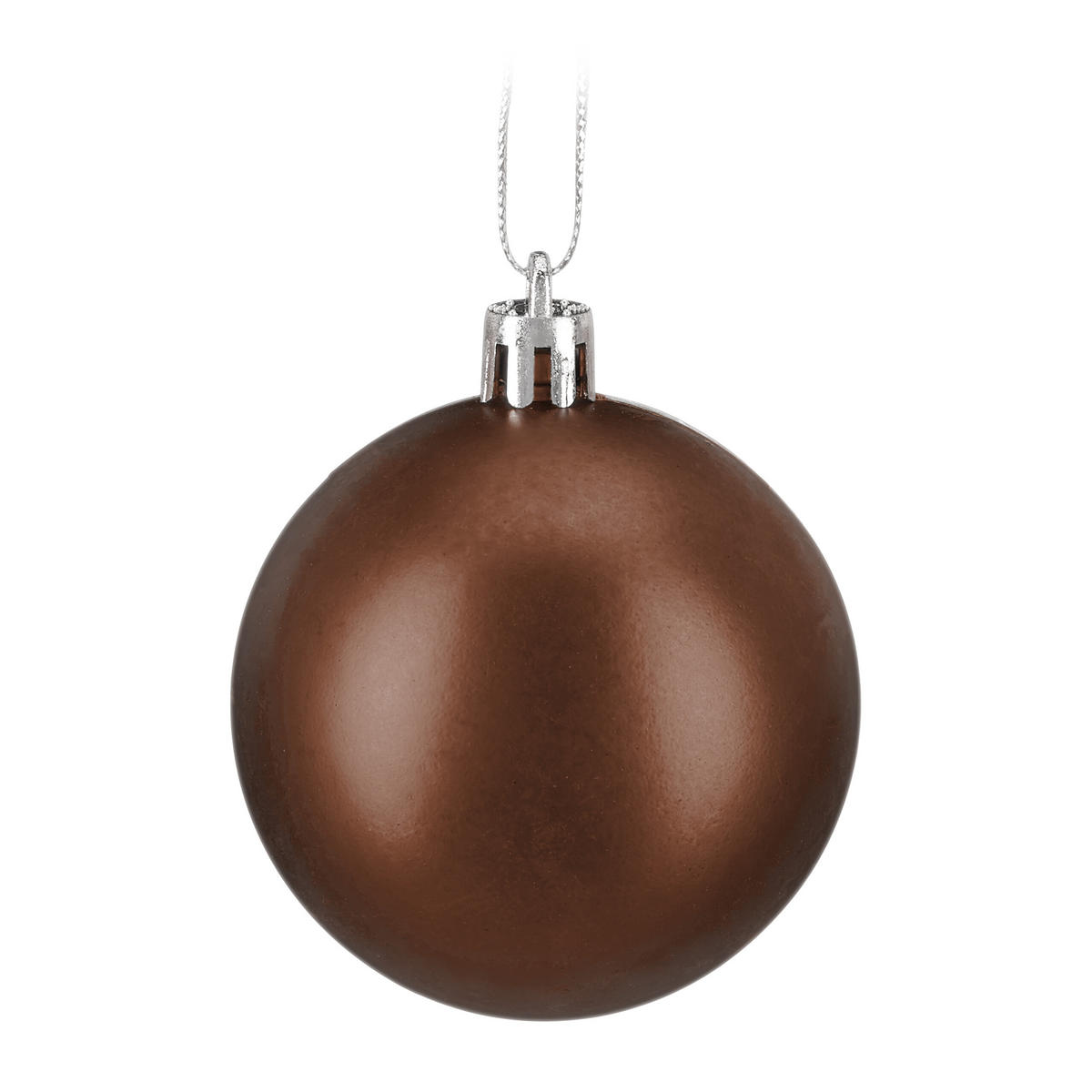 150-TLG.WEIHNACHTSKUGELN-SET - Braun, Kunststoff (6/7/6cm) - Relaxdays