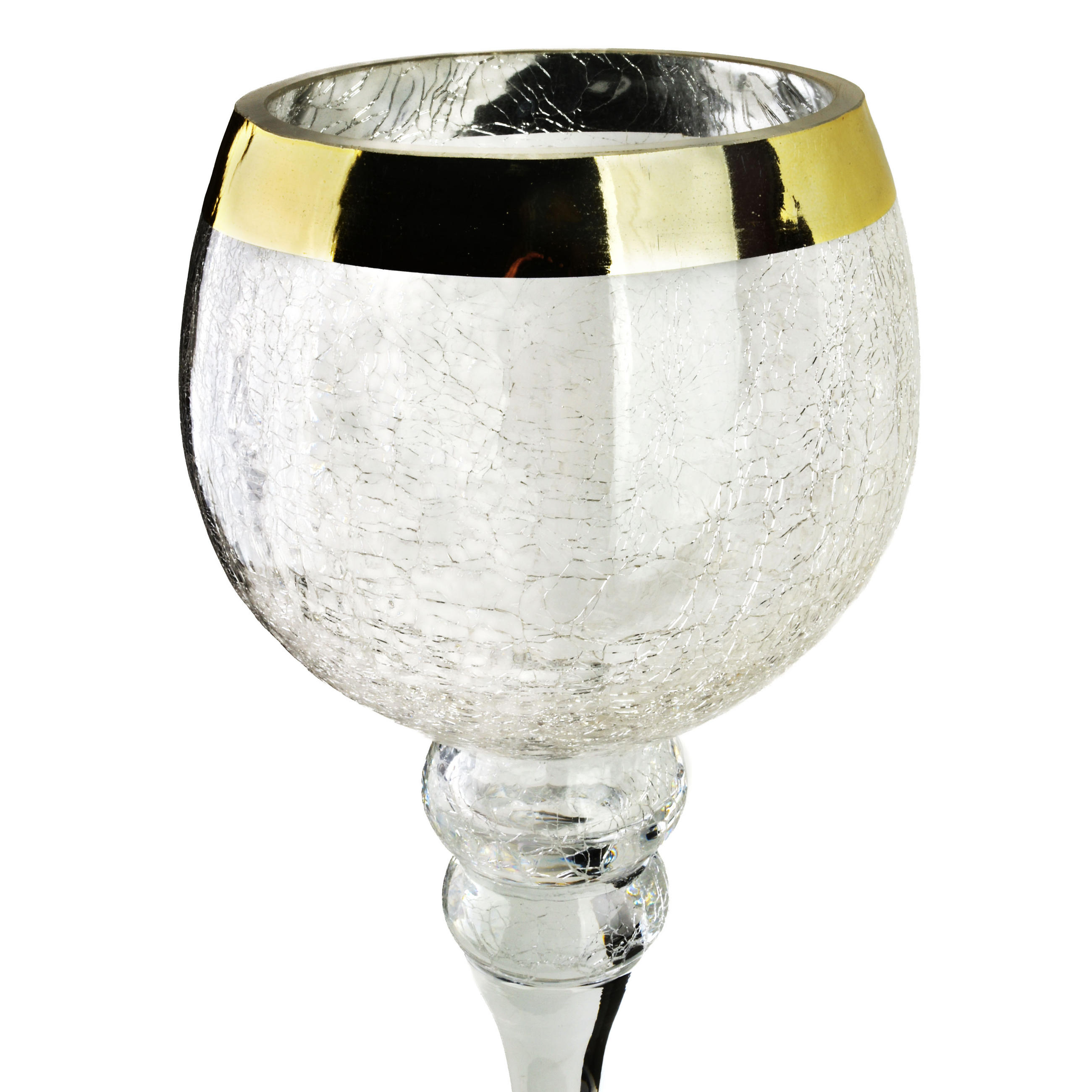 KERZENHALTER Donna Transparent 15x15x42 cm Glas - Transparent, Glas (15/42/15cm) - Mondex
