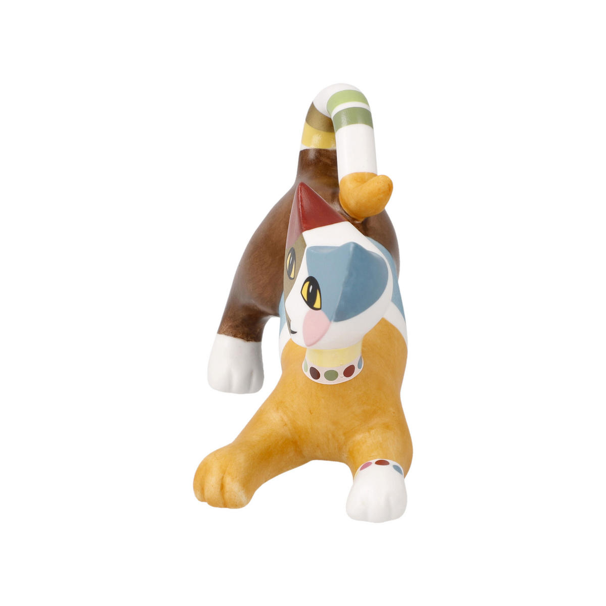 TIERFIGUR Rosina Wachtmeister, Minikatze Milena, Biskuitporzellan, Bunt, 6.5 cm - Multicolor, Keramik (6/8/9cm) - Goebel