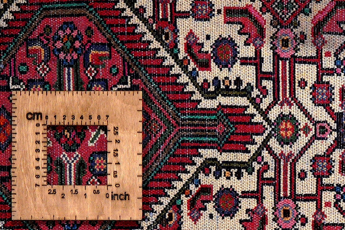 ORIENTTEPPICH handgeknüpft Assadabad Beige, Rot 128/79 cm Schurwolle - Beige/Rot, Textil (79/128cm) - Looma