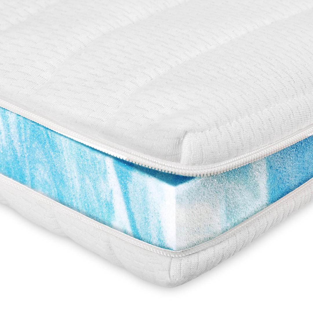 HYPERSOFT TOPPER 100/190 cm - 6cm Höhe & Toledo Bezug - Weiß, Textil (100/190cm) - AM Qualitätsmatratzen