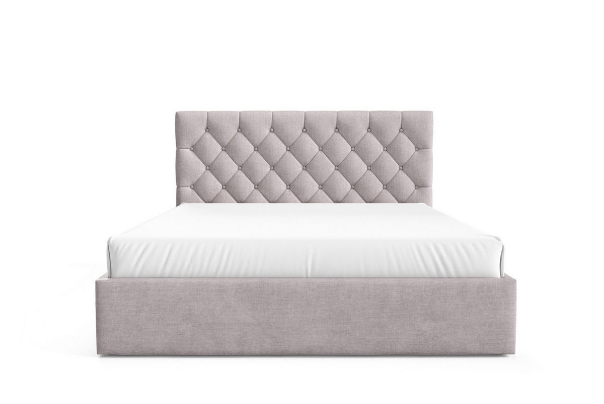 POLSTERBETT BEZA IV - Braun - Beige, Holz/Textil (180/200cm) - AN-Moebel 4u