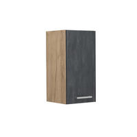 HÄNGESCHRANK R-Line Schwarz Beton 30 cm - Honigeiche/Eiche Wotan, Holzwerkstoff (30/60/31cm) - Vicco