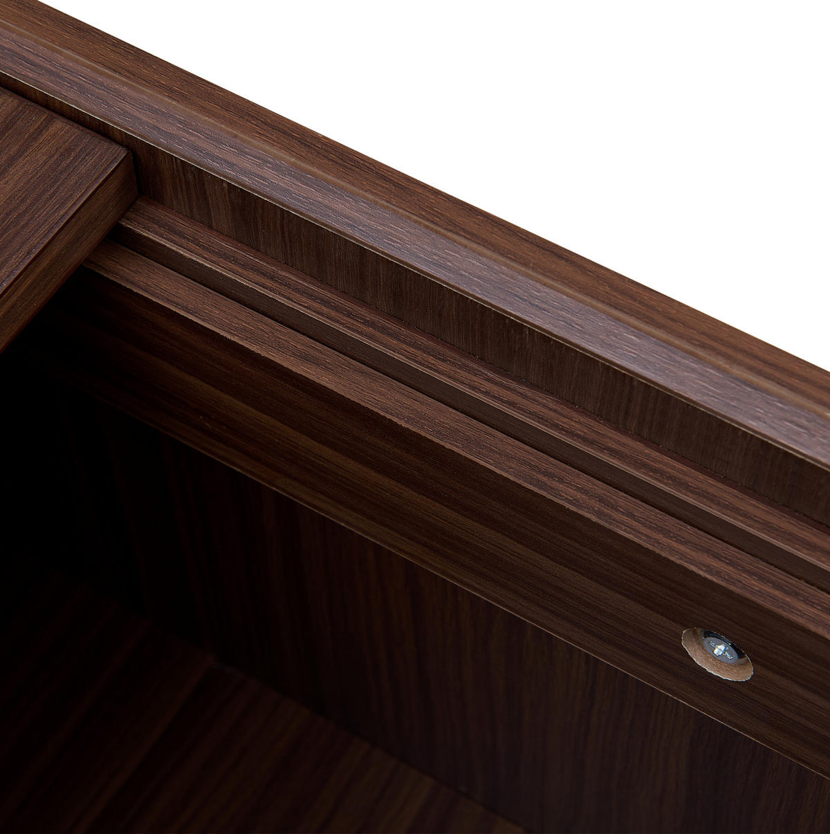 KONFERENČNÍ stolek 105/50/41,5 cm hnědý a tmavě šedý z MDF a skla se zásuvkami - hnědá, kompozitní dřevo (105/50/41.5cm) - OKWISH
